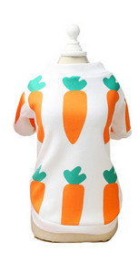 Μπλούζα με απλικέ για σκύλους - λευκό και ροζ