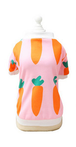 Μπλούζα με απλικέ για σκύλους - λευκό και ροζ