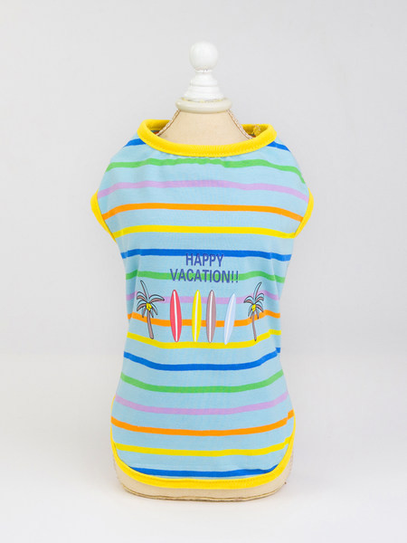 Îmbrăcăminte în dungi cu aplicație - pentru un câine