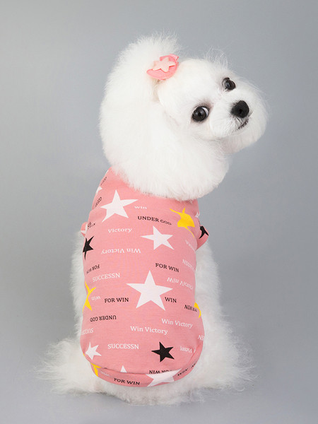 Moodne kahevärvilise trükiga pluus koertele