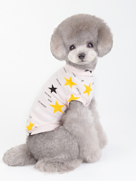 Moodne kahevärvilise trükiga pluus koertele