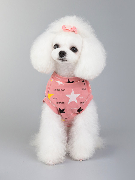 Moodne kahevärvilise trükiga pluus koertele