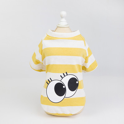 Svītraina blūze ar aplikāciju suņiem