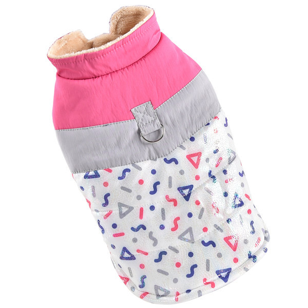 Vesta in doua culori pentru caini