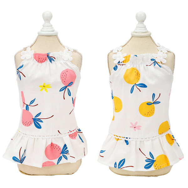 Kleita ar cirtām un aplikācijām suņiem