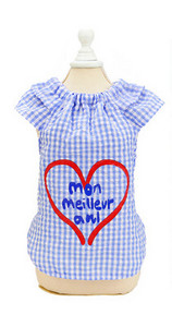 Bluză modernă în carouri cu bucle pentru câini