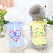 Bluză modernă în carouri cu bucle pentru câini