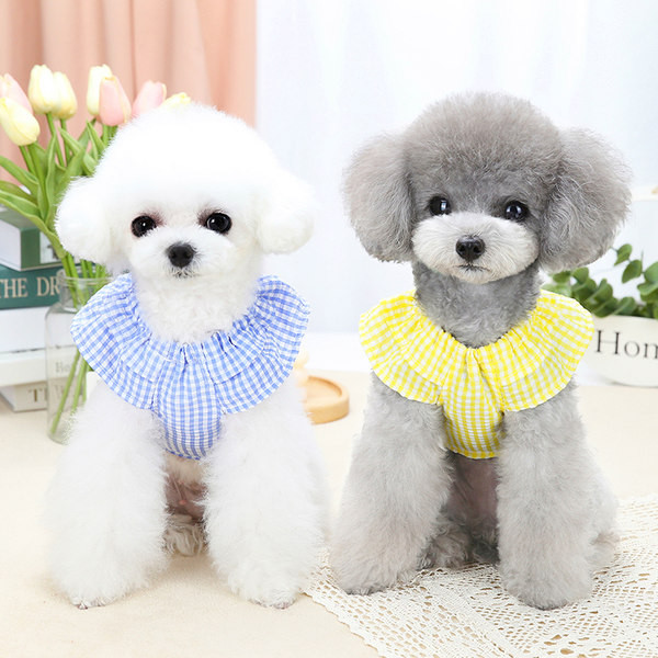 Bluză modernă în carouri cu bucle pentru câini