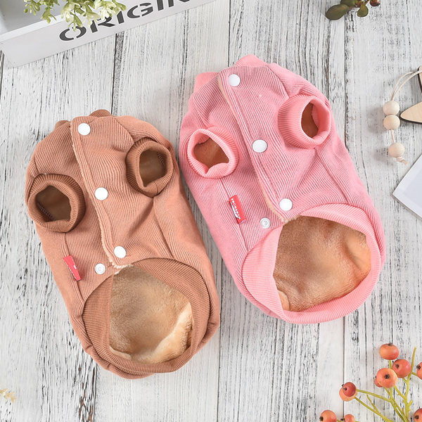 Geaca cu dungi cu broderie pentru caini