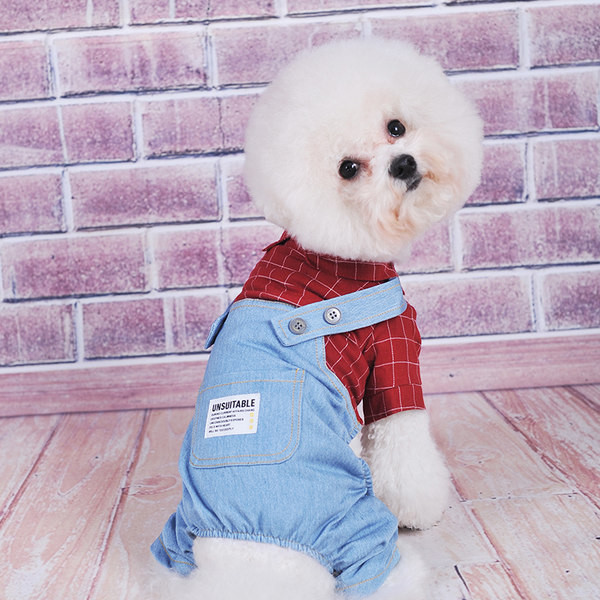 Ολόσωμες φόρμες με κουμπιά για σκύλους - τρία χρώματα