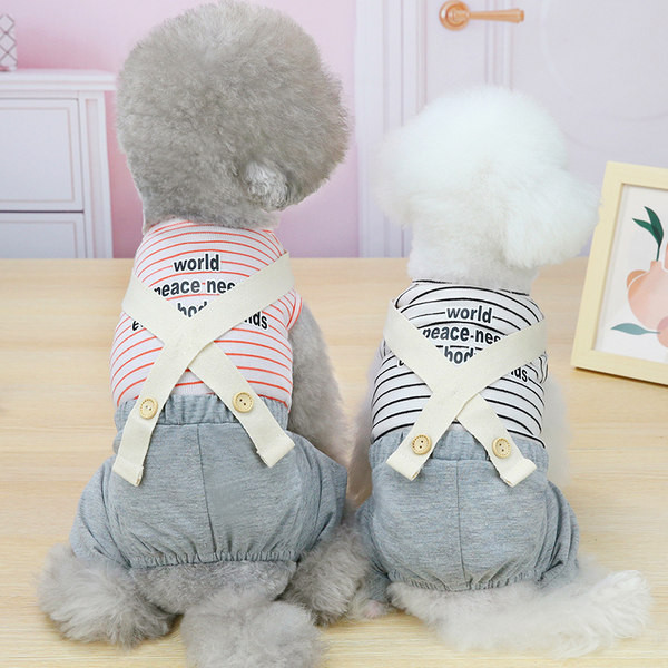 Salopeta pentru caini in doua culori