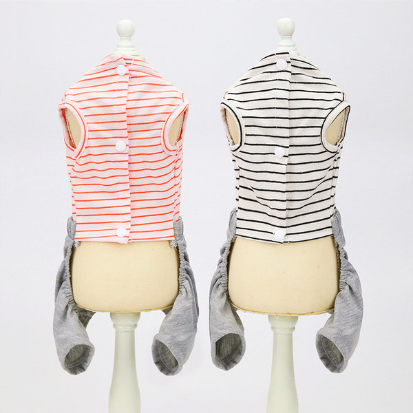 Salopeta pentru caini in doua culori