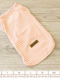 Bluză în dungi cu aplicație și inscripție pentru câini