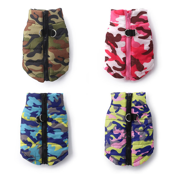 Haine colorate cu fermoar pentru câini