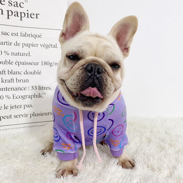 Bluza cu gluga si cravate pentru caini