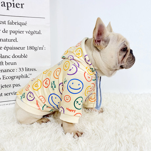 Bluza cu gluga si cravate pentru caini