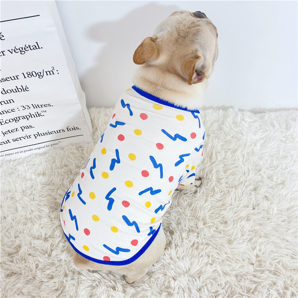 Bluză colorată cu mâneci scurte