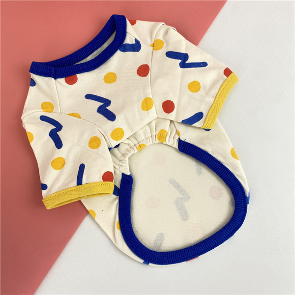 Bluză colorată cu mâneci scurte