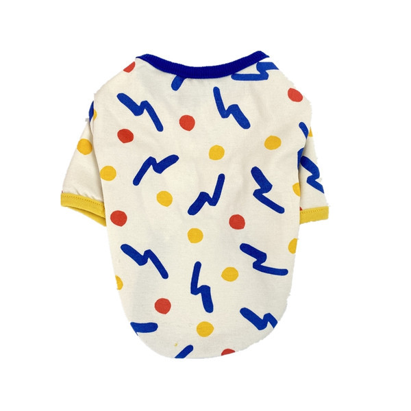 Bluză colorată cu mâneci scurte