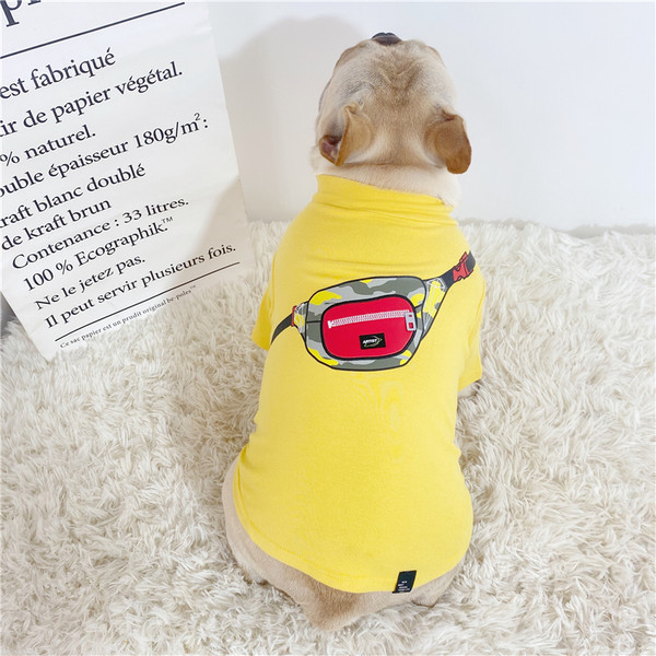 Prindiga pluus koertele - kollane ja sinine