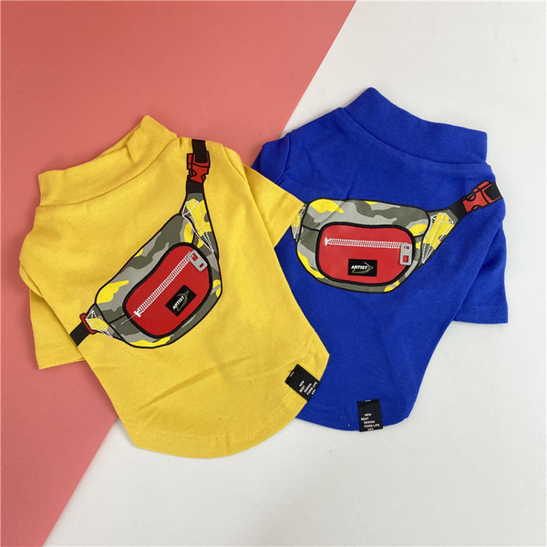 Prindiga pluus koertele - kollane ja sinine