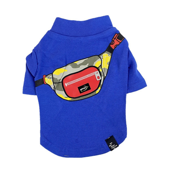 Prindiga pluus koertele - kollane ja sinine