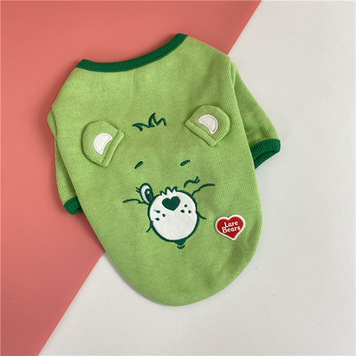 Bluză casual pentru câini cu broderie