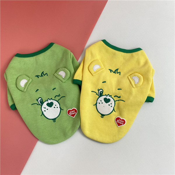 Bluză casual pentru câini cu broderie