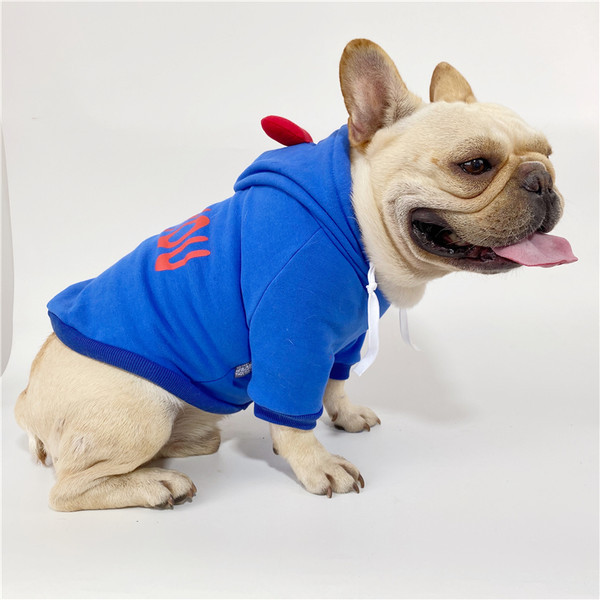 Bluza cu element 3D si gluga pentru caini