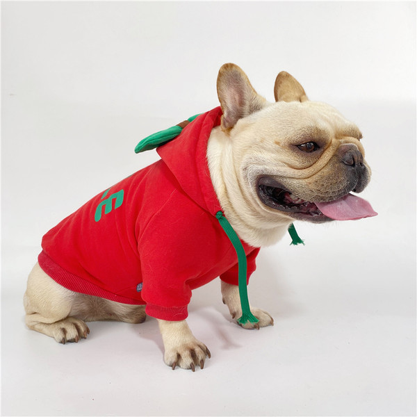 Bluza cu element 3D si gluga pentru caini