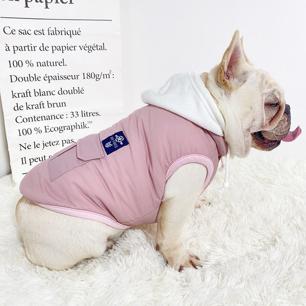 Kapuutsiga ja taskuga riided - koerale