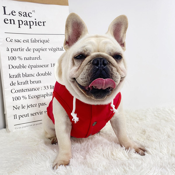 Kapuutsiga ja taskuga riided - koerale