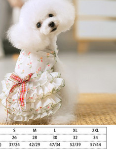 Rochie de vara pentru caini cu bucle