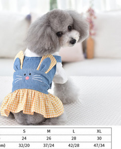 Rochie de vara pentru caini cu bucle