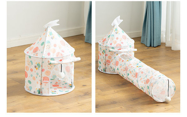 Įvairių modelių namelio formos tunelis katėms