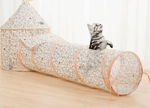 Įvairių modelių tunelis katėms