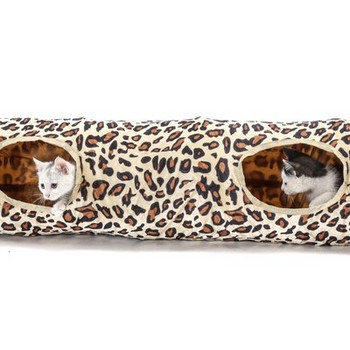 Γάτα τούνελ με δύο εξόδους και animal print
