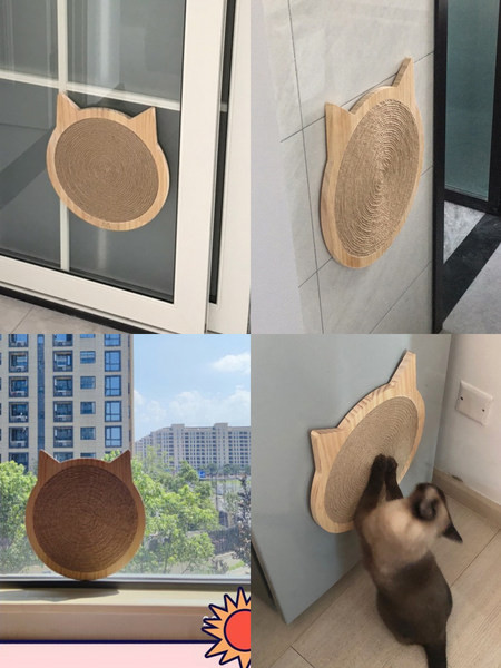 Zgarietoare pentru pisici din lemn si sisal