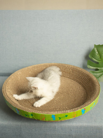Κυματοειδές χαρτί ξύστρα γάτας - πολλά μοντέλα