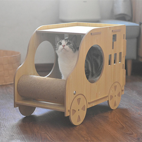 Puidust kraabits kassidele - mitu mudelit