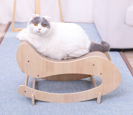 Scarlet pentru pisici din hartie ondulata potrivita pentru dormit