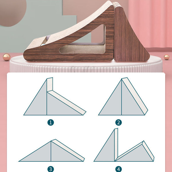 Ξυστό για γάτες - από κυματοειδές χαρτί