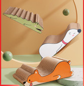 Zgârietură pentru pisici în formă de animale din hârtie ondulată