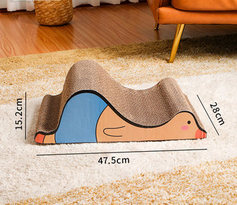 Zgârietură pentru pisici în formă de animale din hârtie ondulată