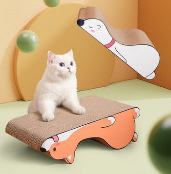Ξύστρα για γάτες σε σχήμα ζώων από κυματοειδές χαρτί