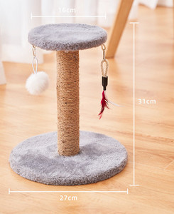 Ξύστρα γάτας από ξύλο και σιζάλ