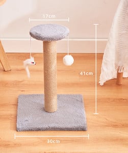 Ξύστρα γάτας από ξύλο και σιζάλ