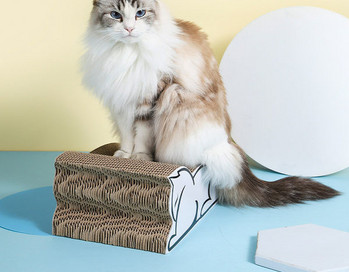 Драскалка от гофрирана хартия-за котки 