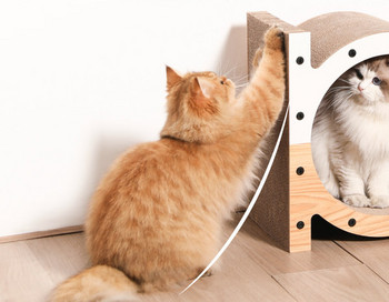 Ξύλινη ξύστρα για γάτες