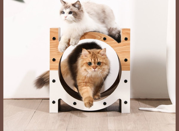 Zgarietoare din lemn pentru pisici